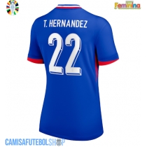 Camisa de time de futebol França Theo Hernandez #22 Replicas 1º Equipamento Feminina Europeu 2024 Manga Curta